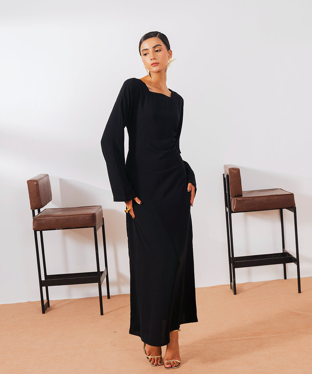Drawstring Detail Dress - Halo Retail