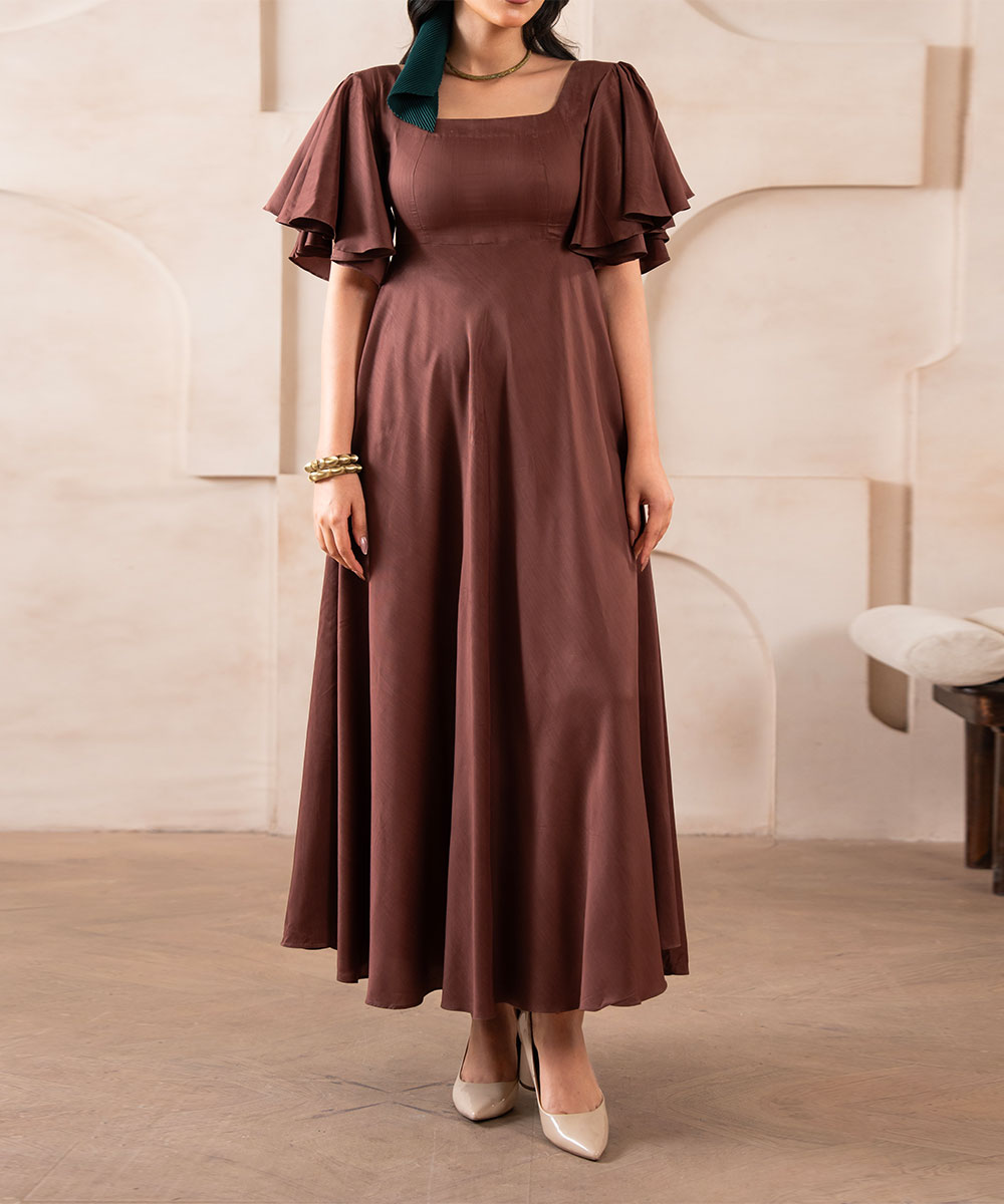 Terra Umber Luxe Dress - Halo Retail