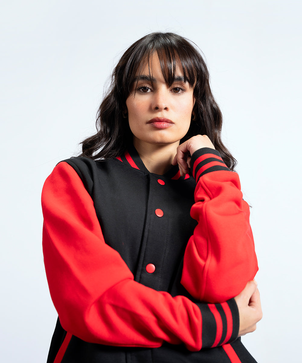 Red & Black Varsity Jacket