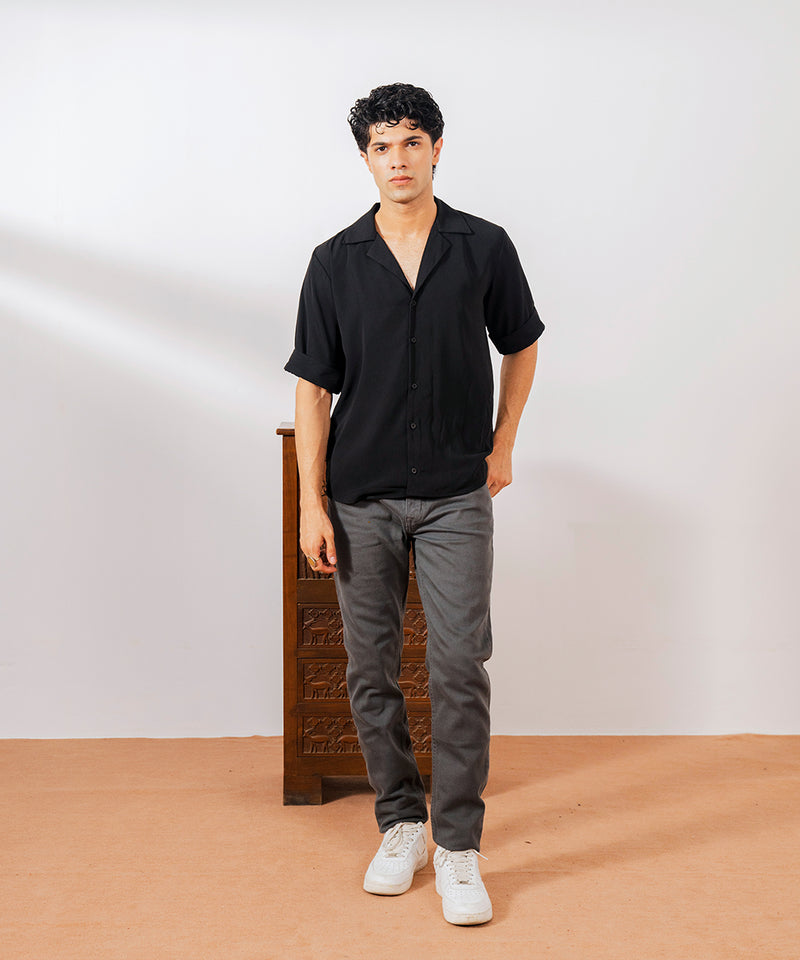 Jacquard Resort Shirt (M) - Halo Retail