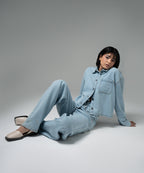 Light Wash Oversized Top