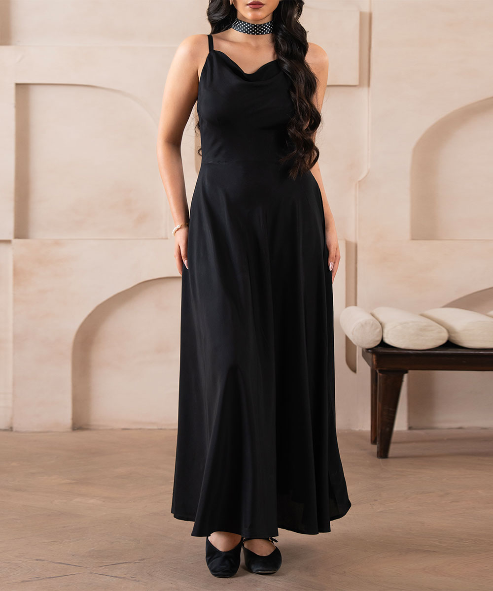 Luxe Raven Fold Dress - Halo Retail