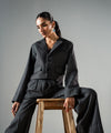 Monochrome Stripe Coat - Halo Retail