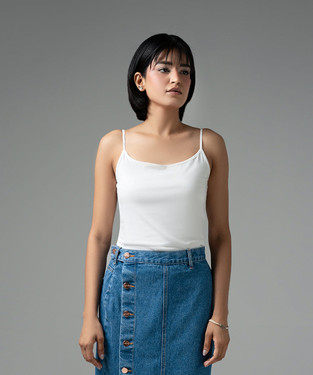 Basic White Tank Top - Halo Retail