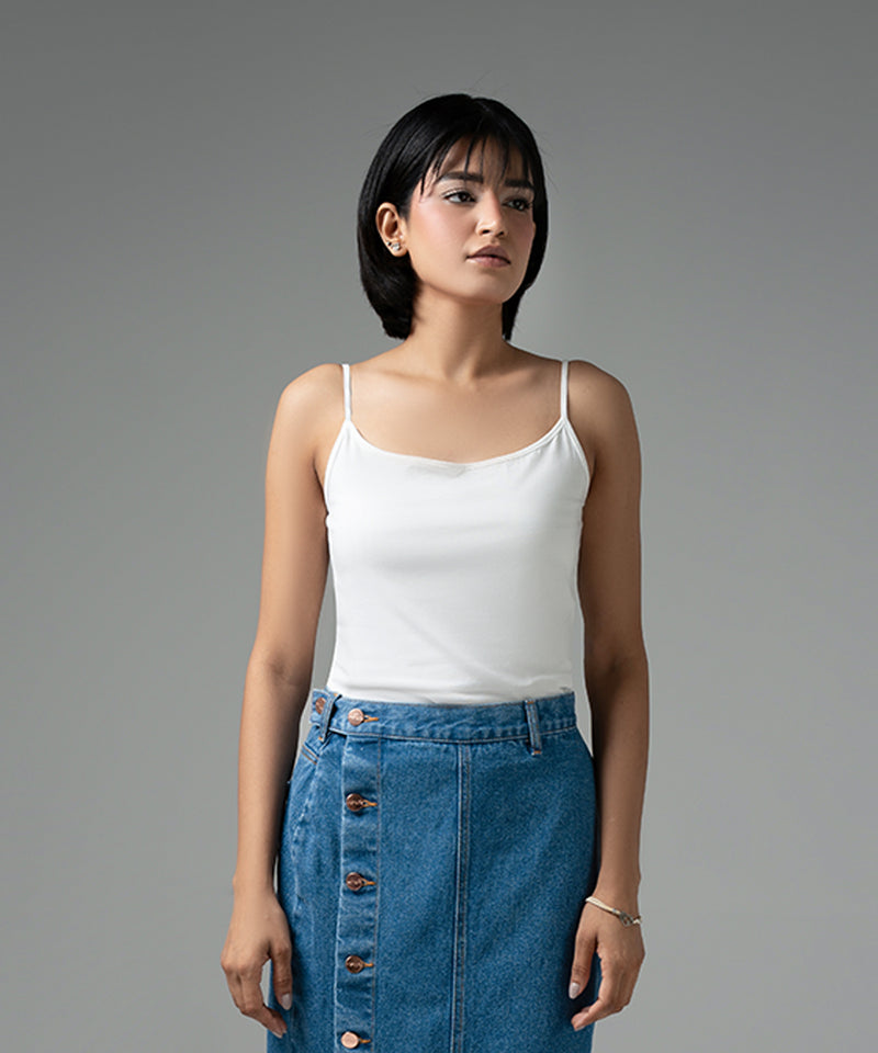 Basic White Tank Top - Halo Retail