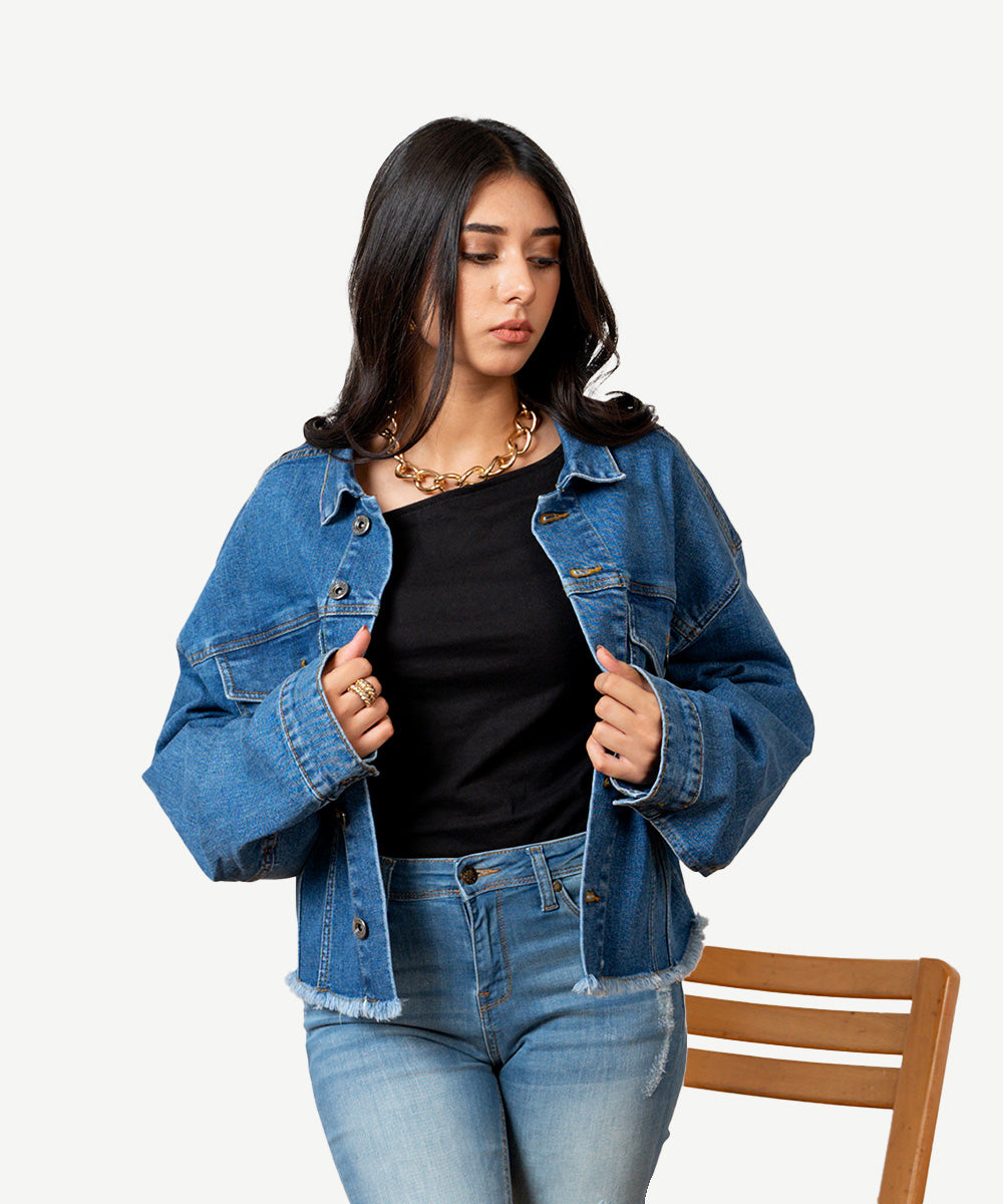 Mid Blue Denim Jacket