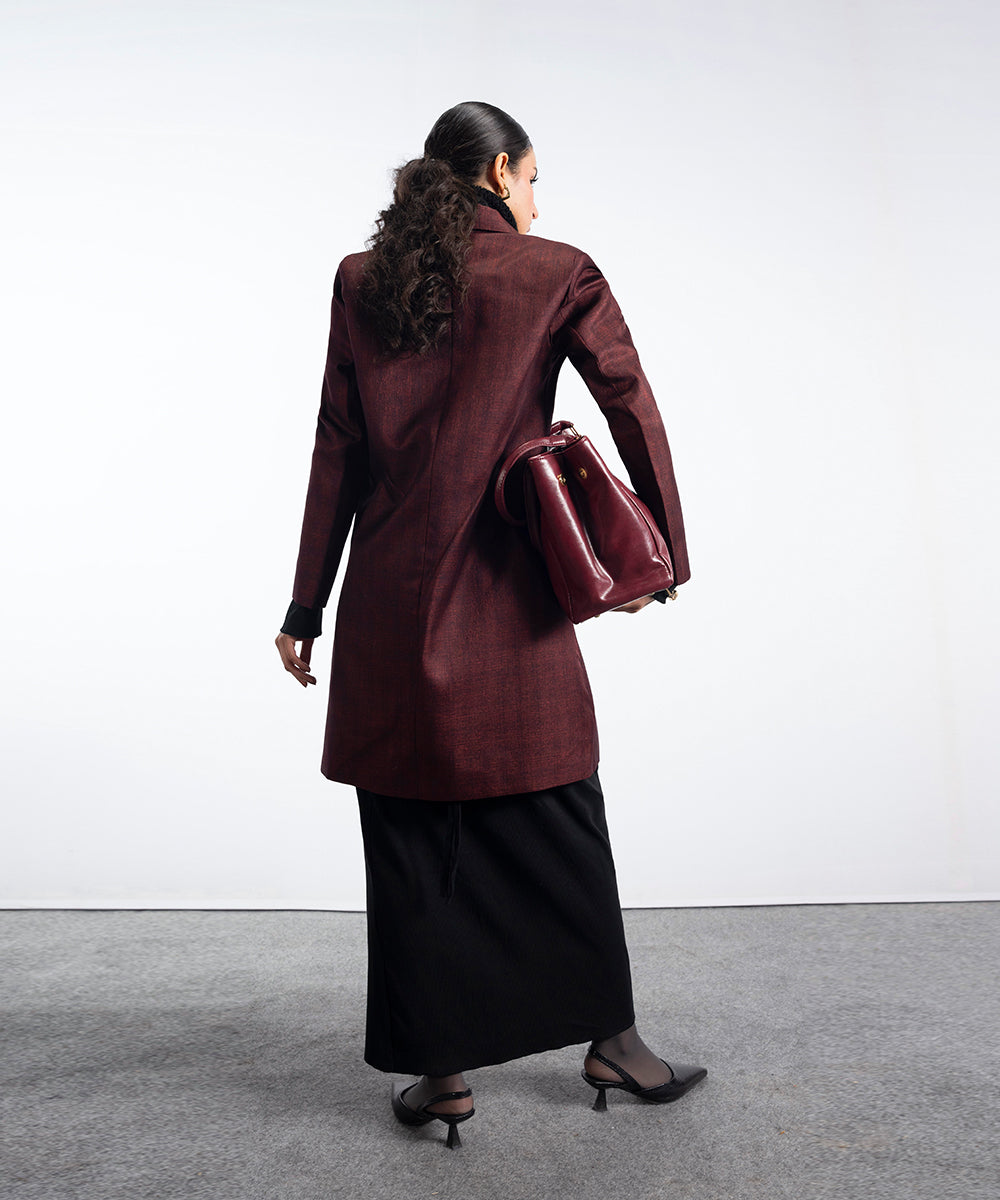 Rust Tailored Coat - Halo Retail
