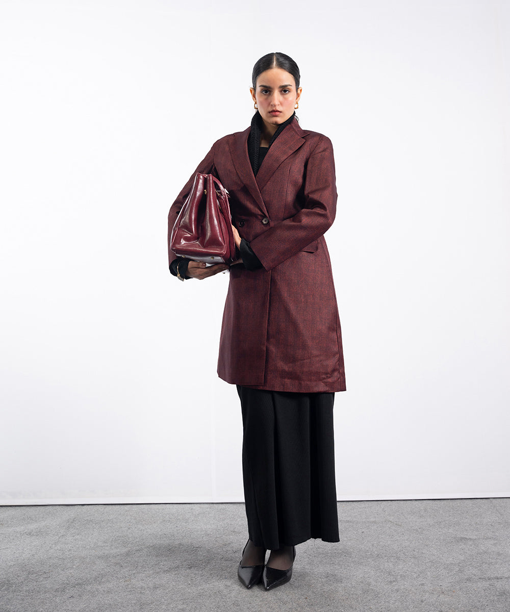 Rust Tailored Coat - Halo Retail
