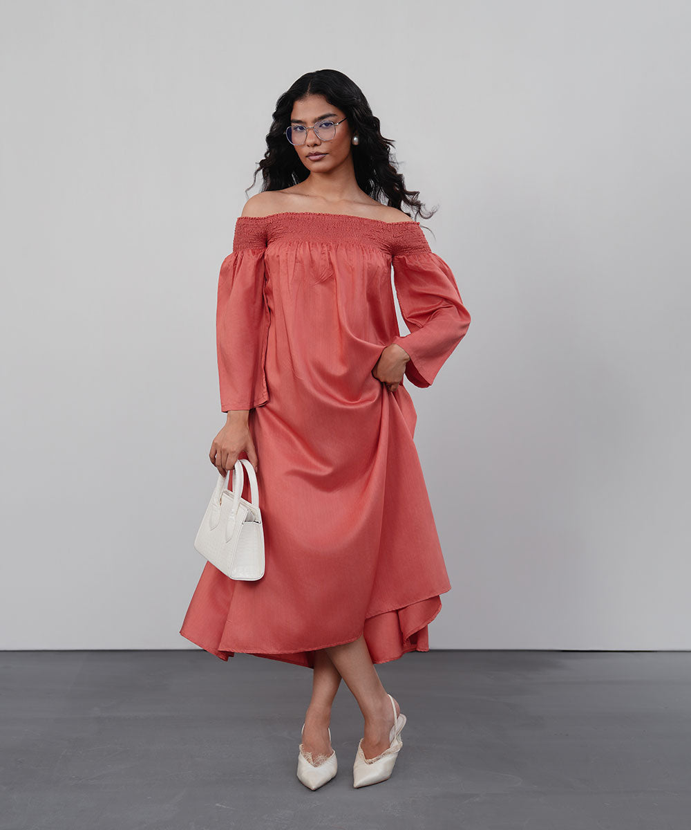 Coral Breeze Dress