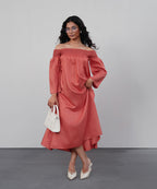 Coral Breeze Dress