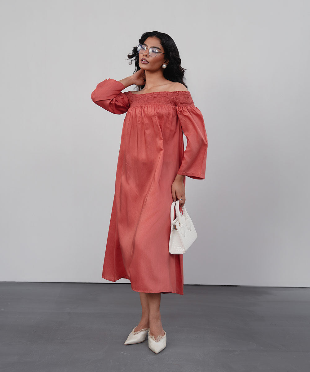 Coral Breeze Dress