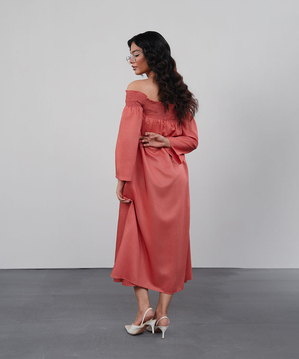 Coral Breeze Dress