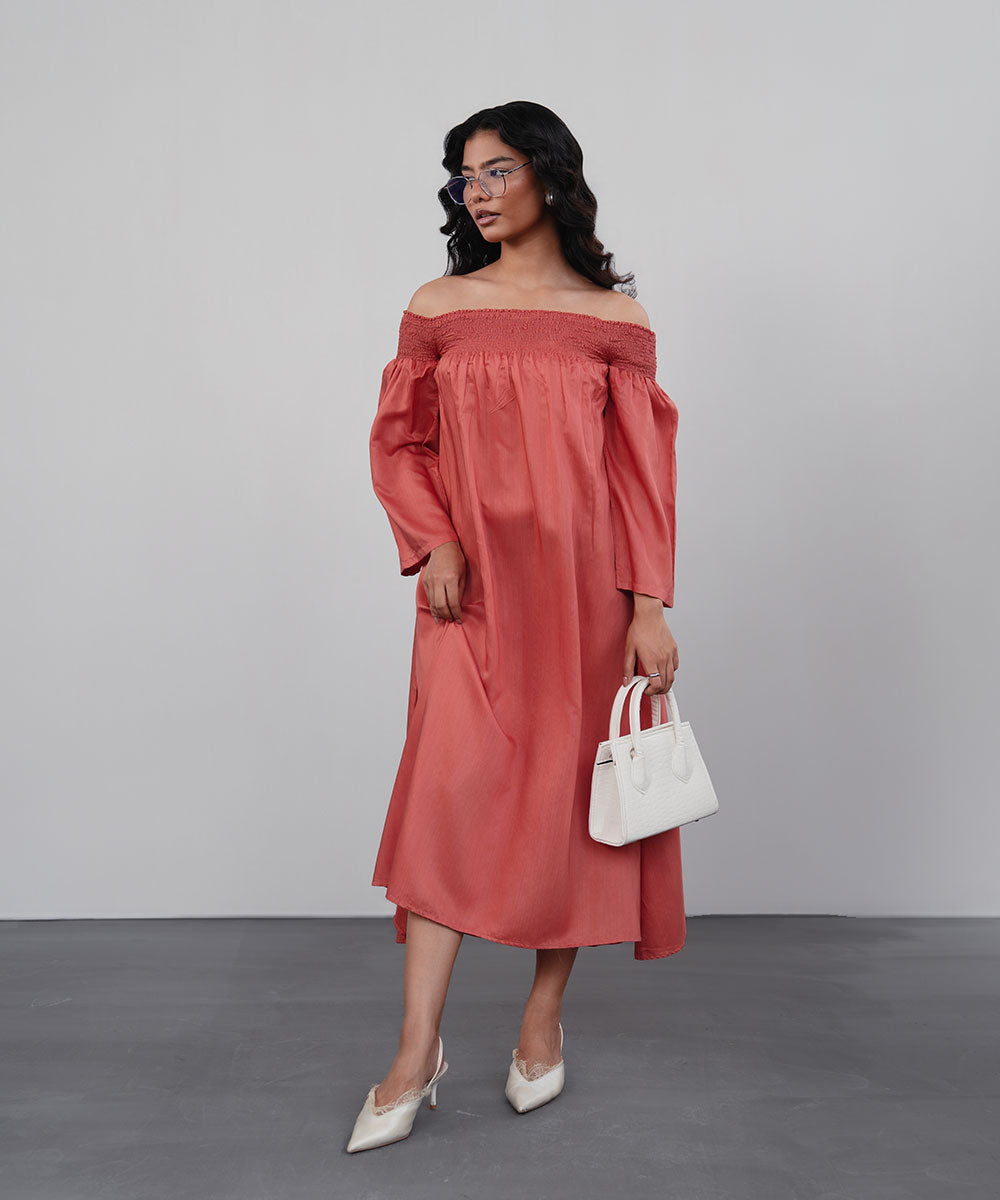 Coral Breeze Dress