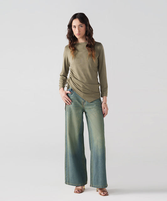 Side Ruched Top