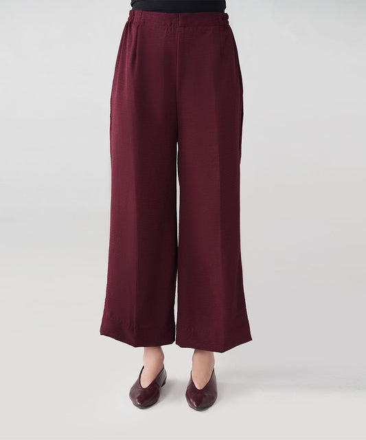 Burgundy Wide Pant