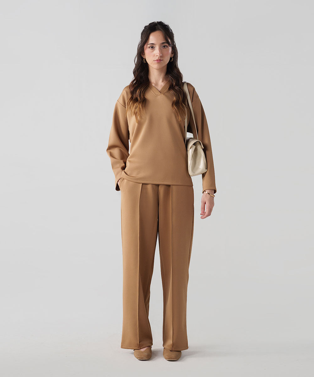Tan Pullover Top