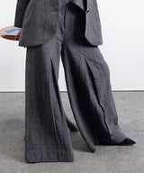 Textured Twill Wide Leg Pants - Halo Retail