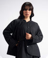 Ban Collar Wool Coat Jacket - Halo Retail