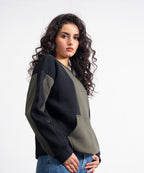 Two-Tone Roundneck Sweatshirt - Halo Retail