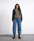 Two-Tone Roundneck Sweatshirt - Halo Retail