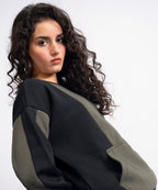 Two-Tone Roundneck Sweatshirt - Halo Retail