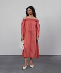 Coral Breeze Dress