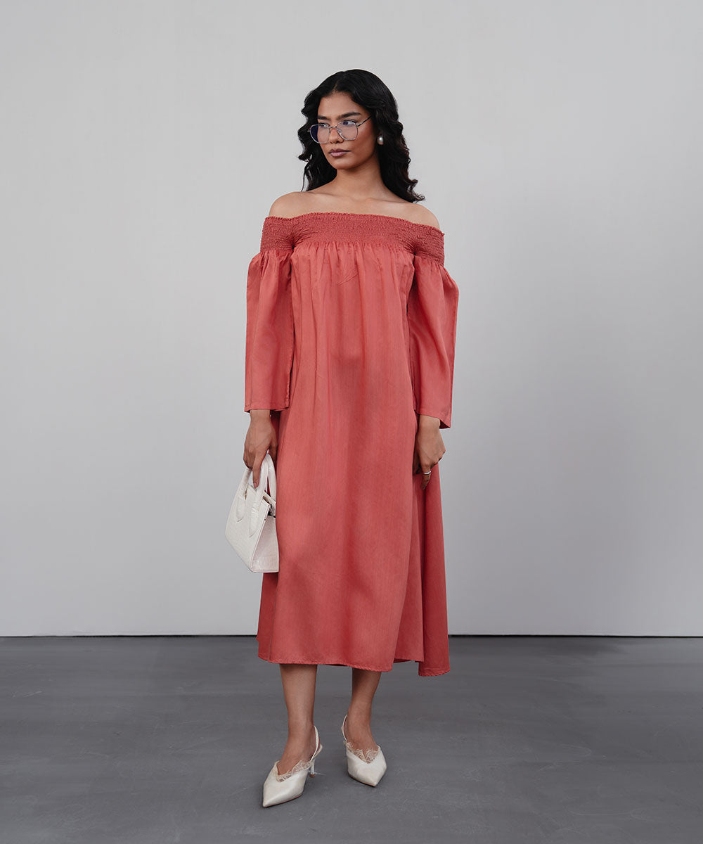 Coral Breeze Dress