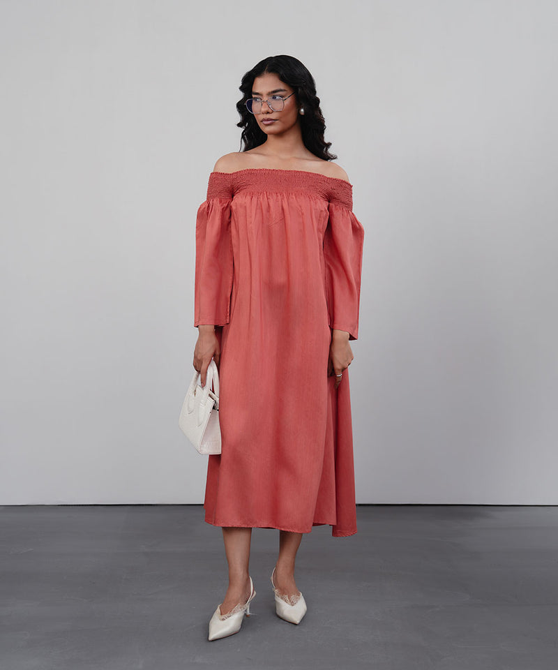 Coral Breeze Dress