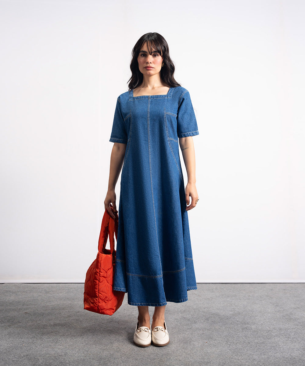 Dark Wash Denim Frock