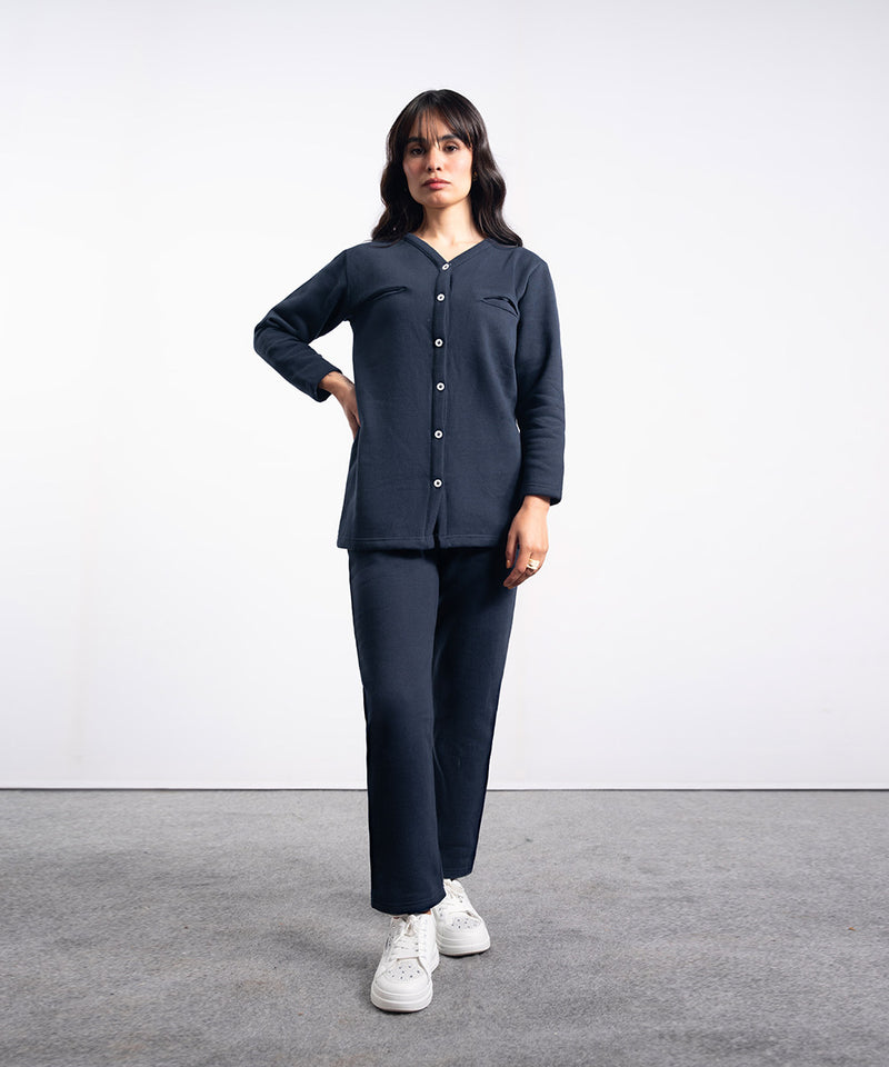 Fleece Button Down Shirt - Halo Retail