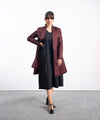 Rust Long A-Line Coat - Halo Retail