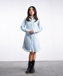 Light Wash Denim Dress - Halo Retail