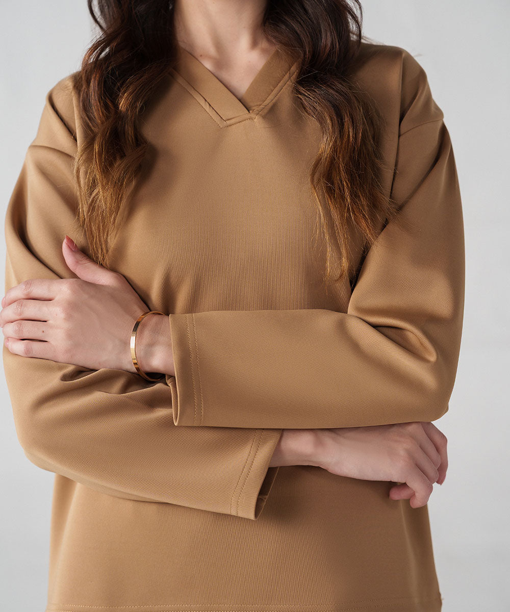Tan Pullover Top