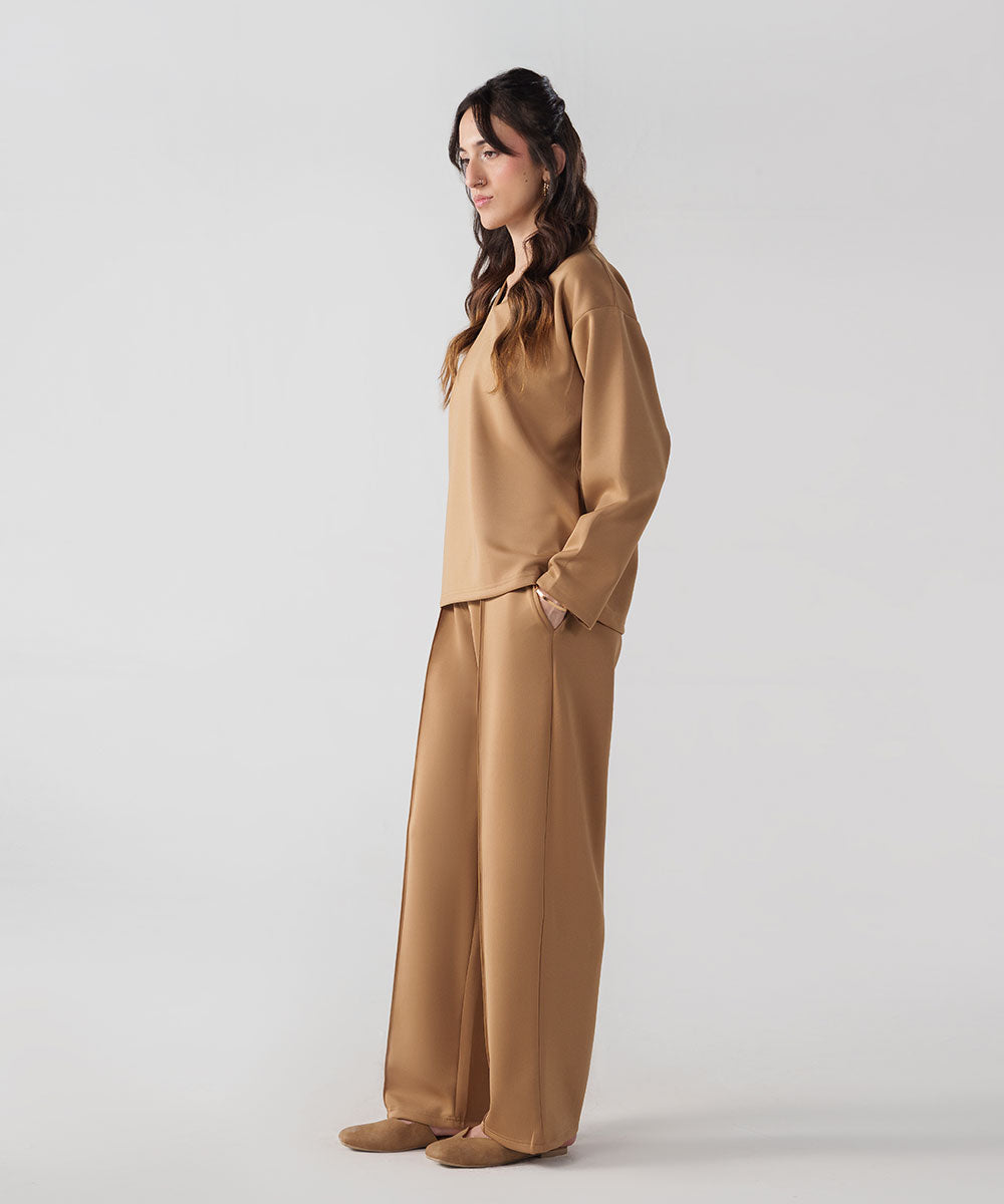 Tan Pullover Top