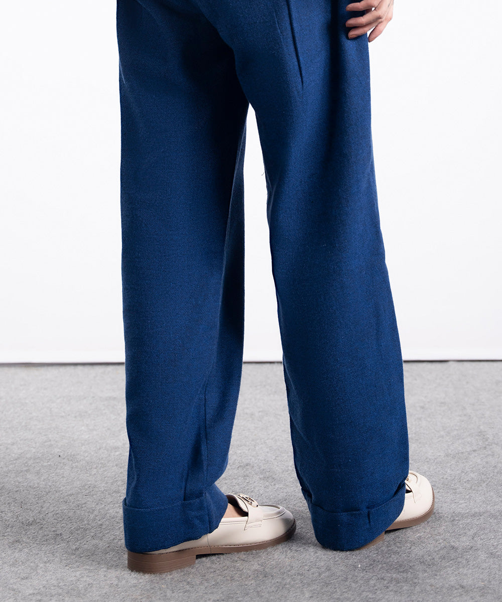 Royal Blue Woven Chinos