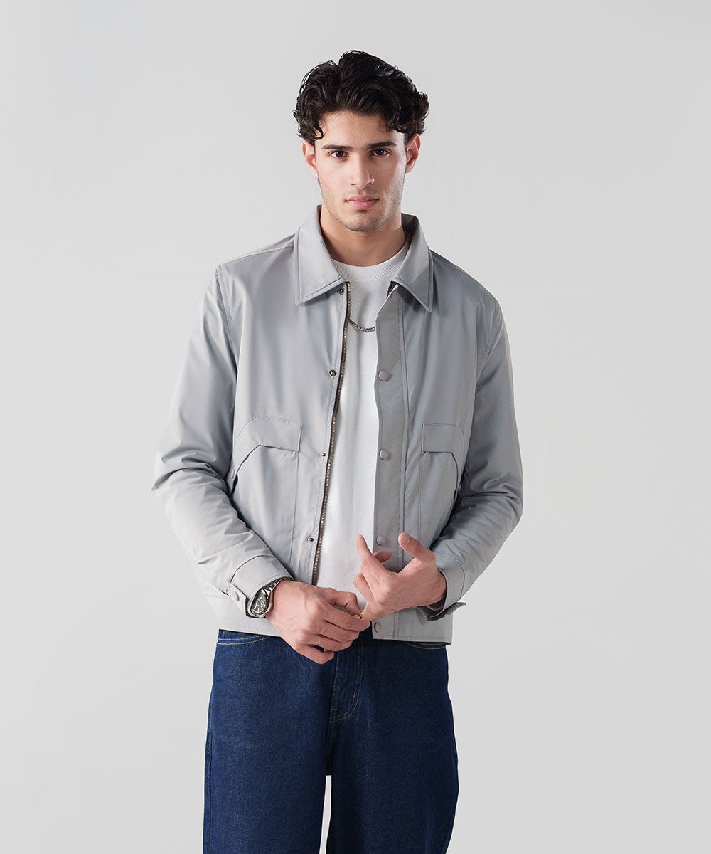 Collared Grey Jacket