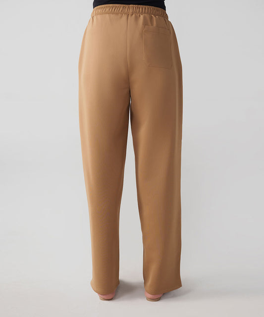 Tan Pintuck Trouser