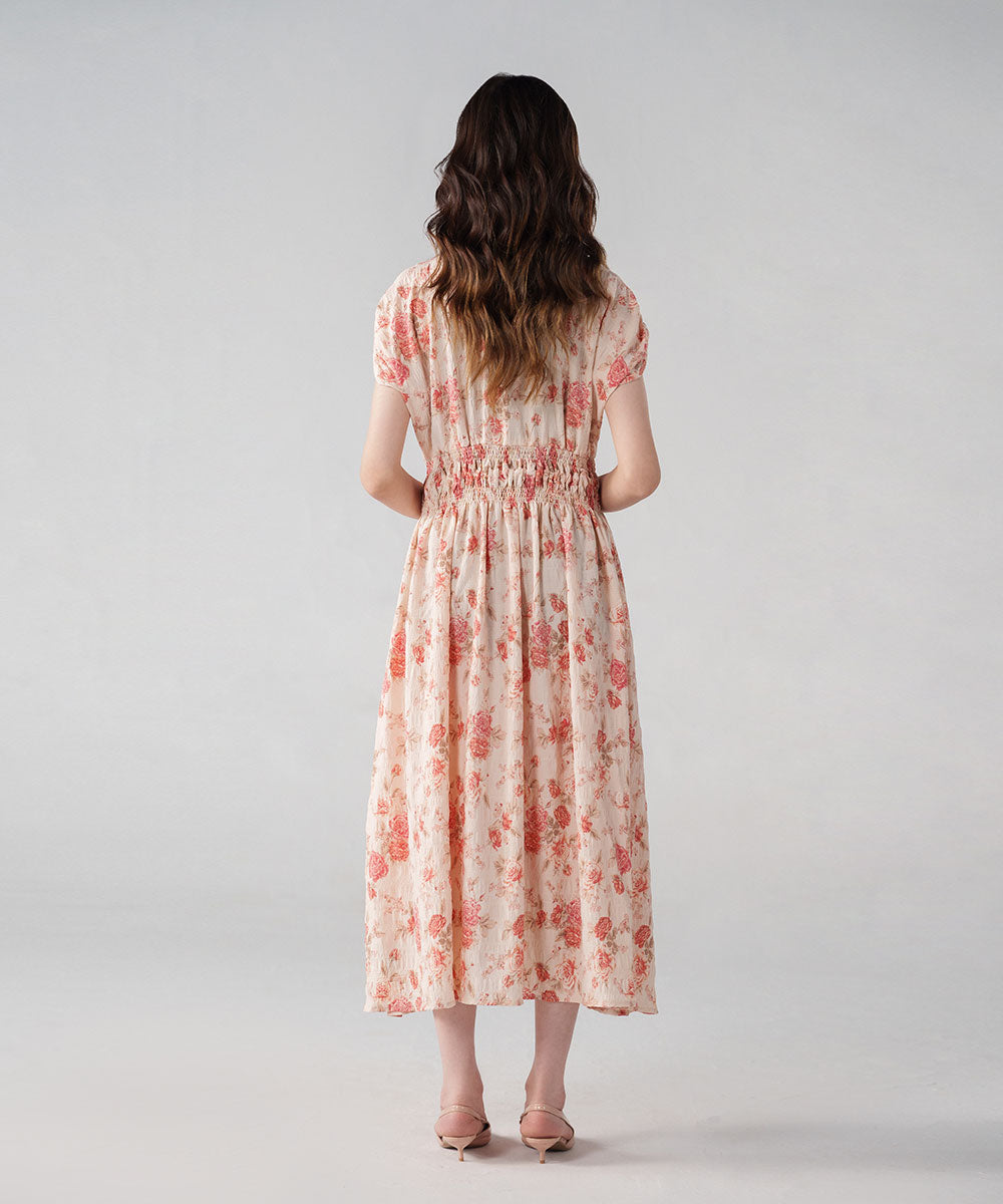 Smoked waist dress