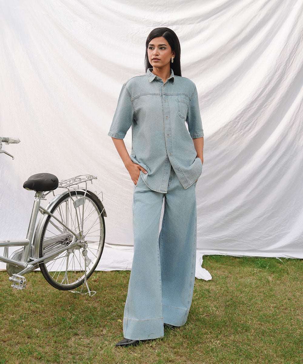 Boxy Denim Shirt