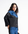 Two-Tone Denim Shacket - Halo Retail