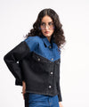 Two-Tone Denim Shacket - Halo Retail