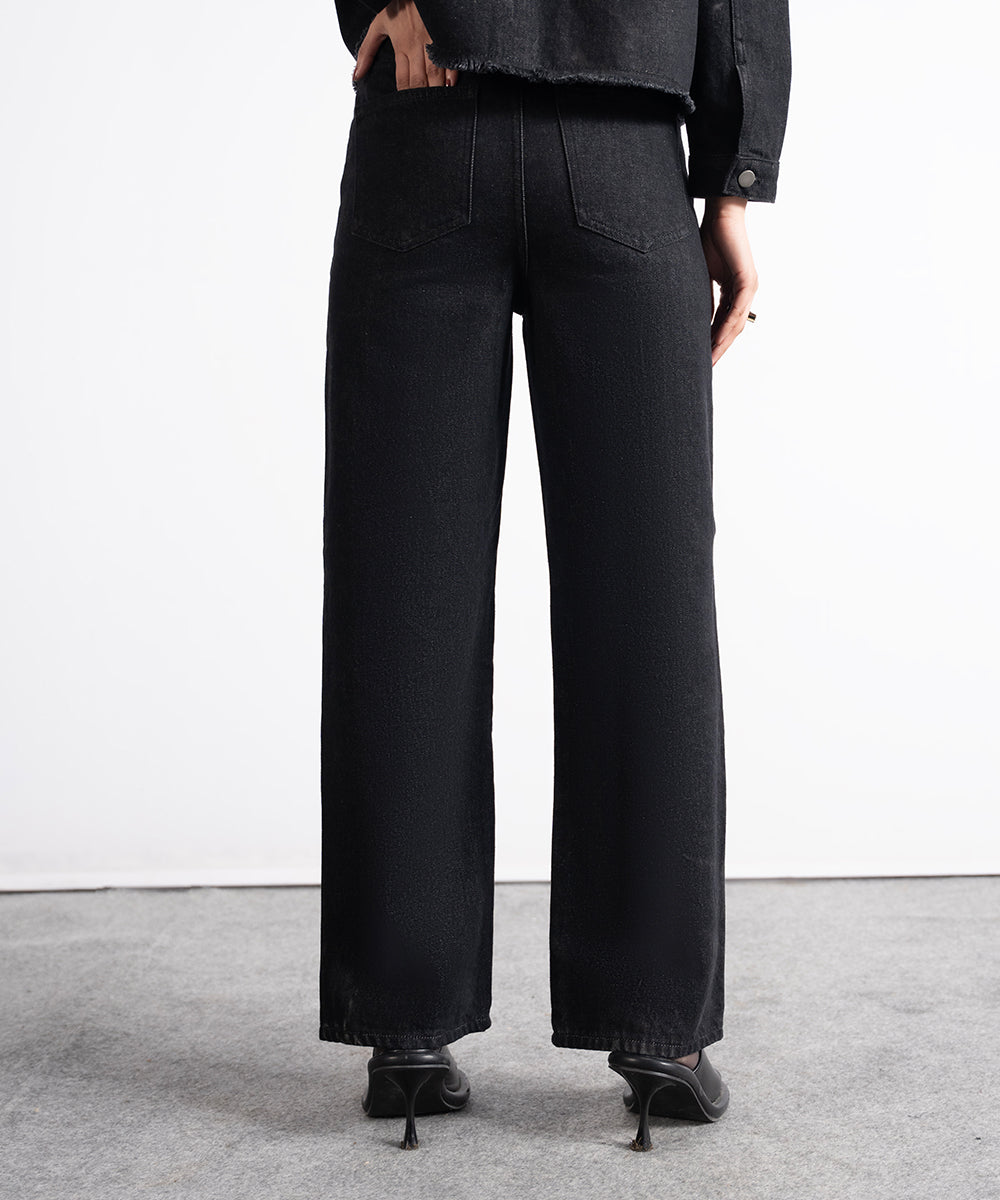 Two-Tone Denim Pants - Halo Retail
