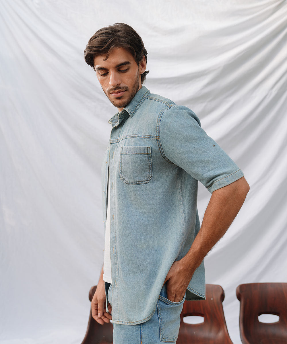Boxy Denim Shirt