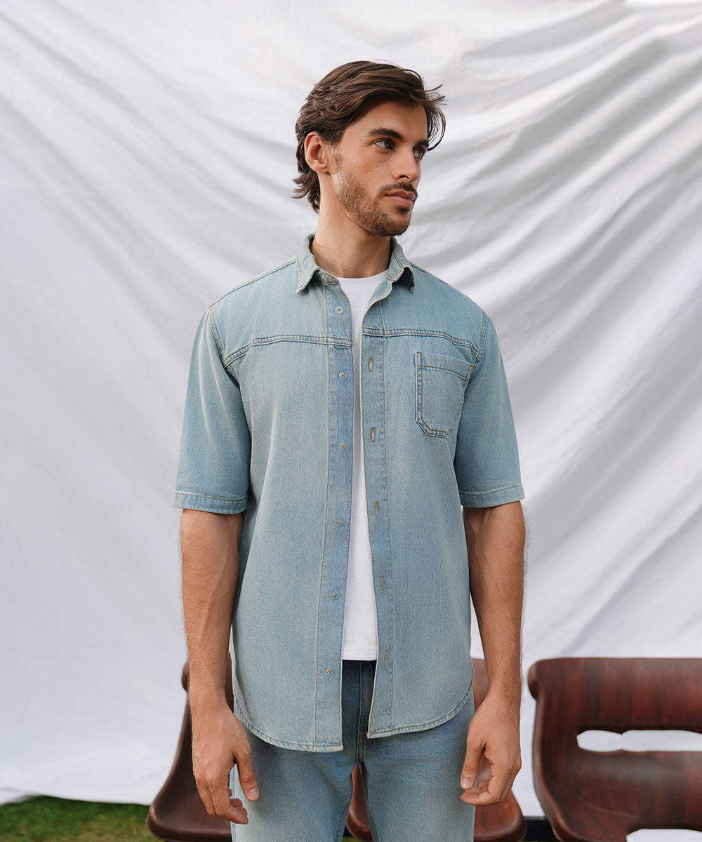 Boxy Denim Shirt