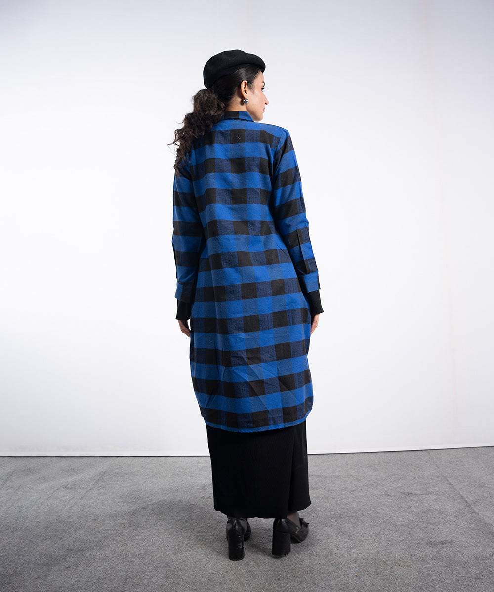 Flannel midi Dress