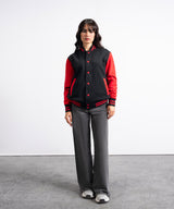 Red & Black Varsity Jacket - Halo Retail