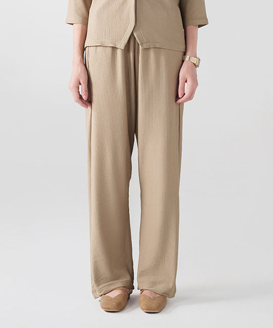 Beige Straight Pants
