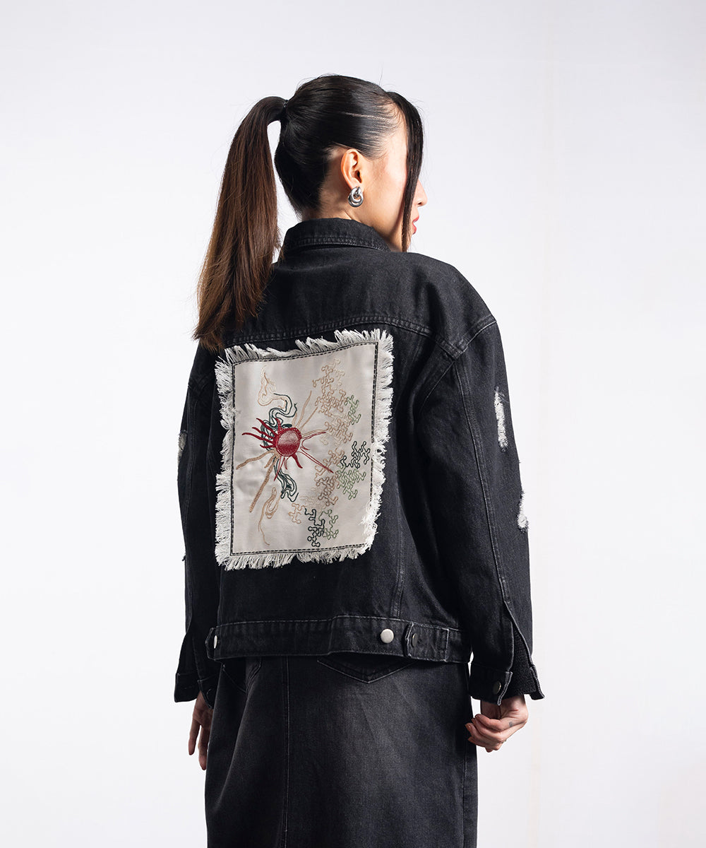 Denim Patched Jacket