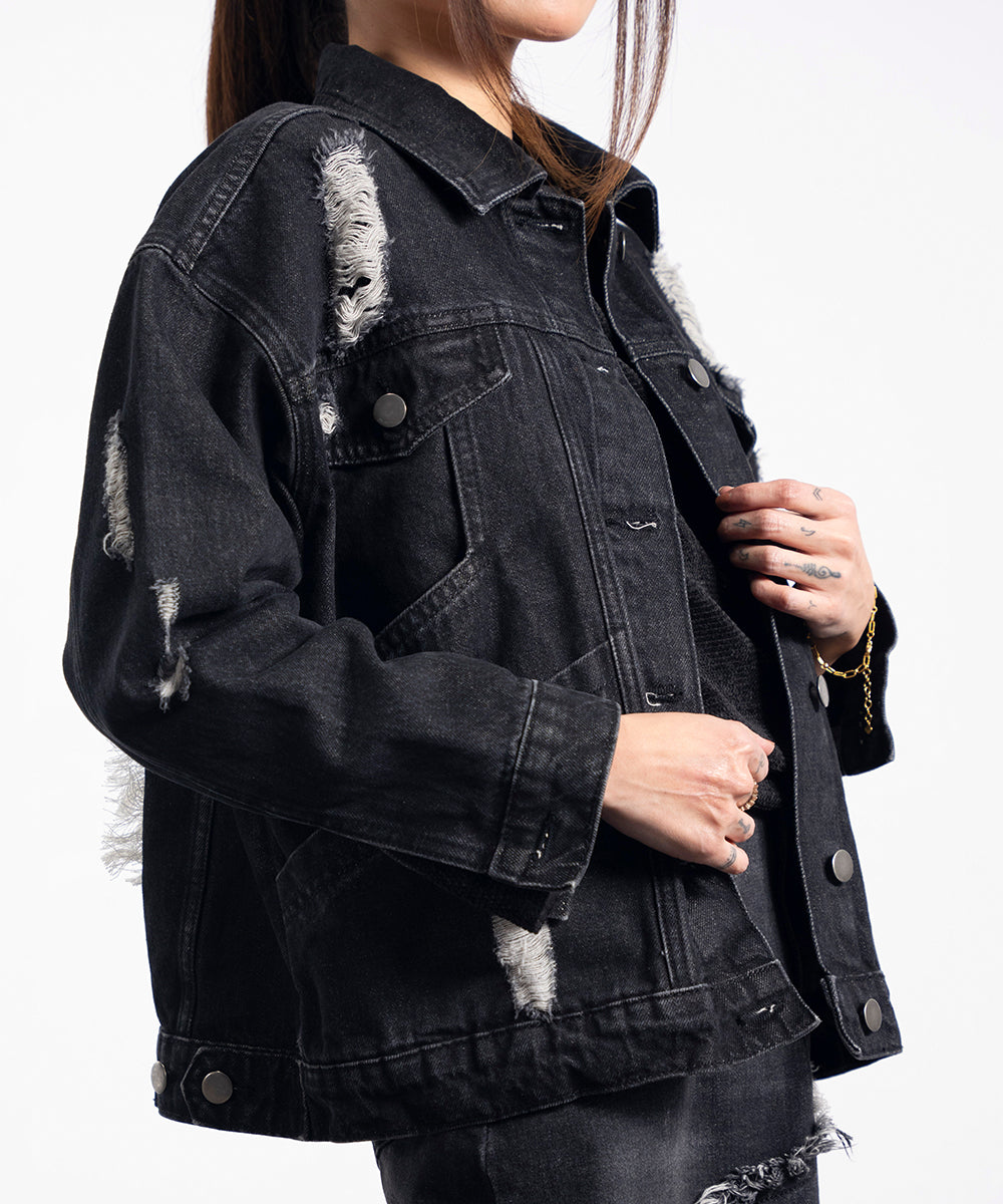 Denim Patched Jacket