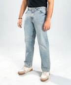 Light-Wash Blue Jeans